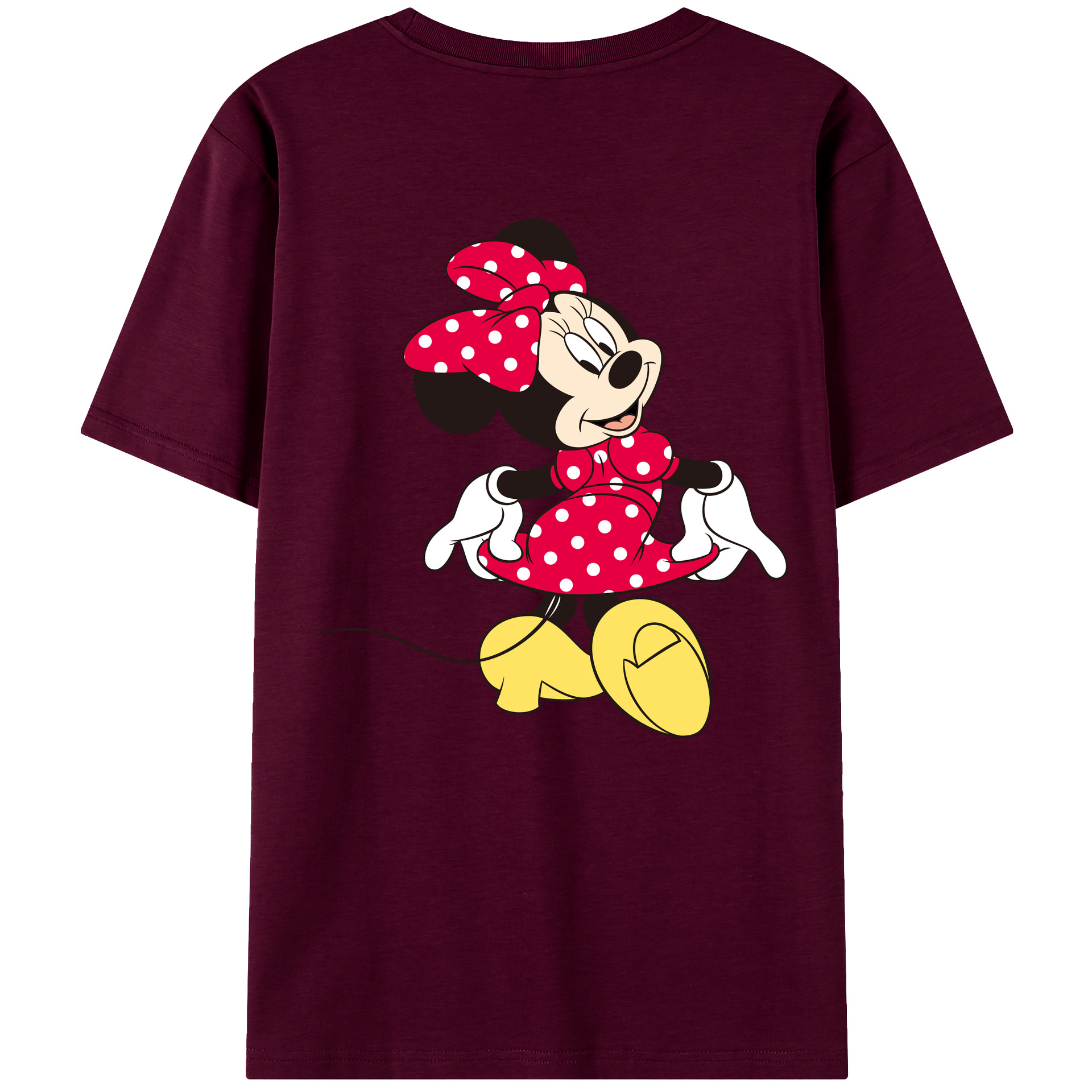 （画像用） ミッキーマウス Mickey Mouse レディース半袖Tシャツ(バックプリント)